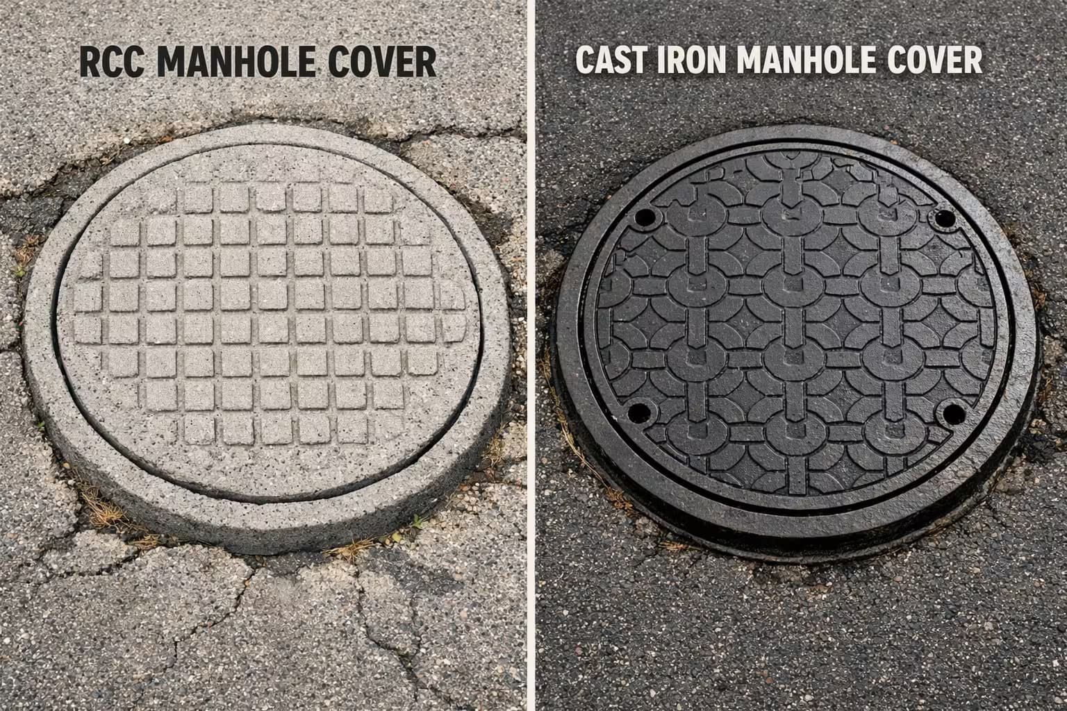 RCC vs CI manhole covers guide