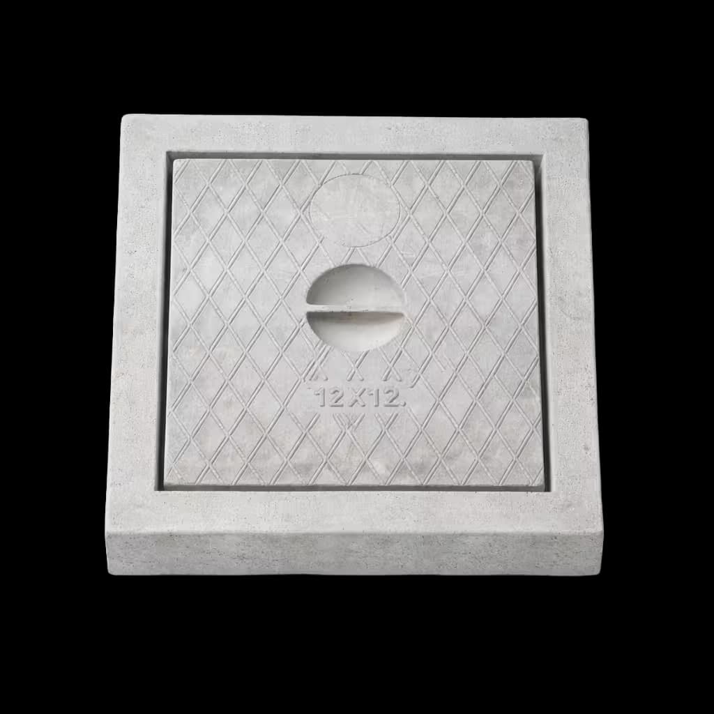 RCC Precast Manhole Cover 300 x 300 x 50 mm (300 x 300 x 50 mm) - RCC precast by Chamunda Cement Products (CCP), Jamnagar, Gujarat