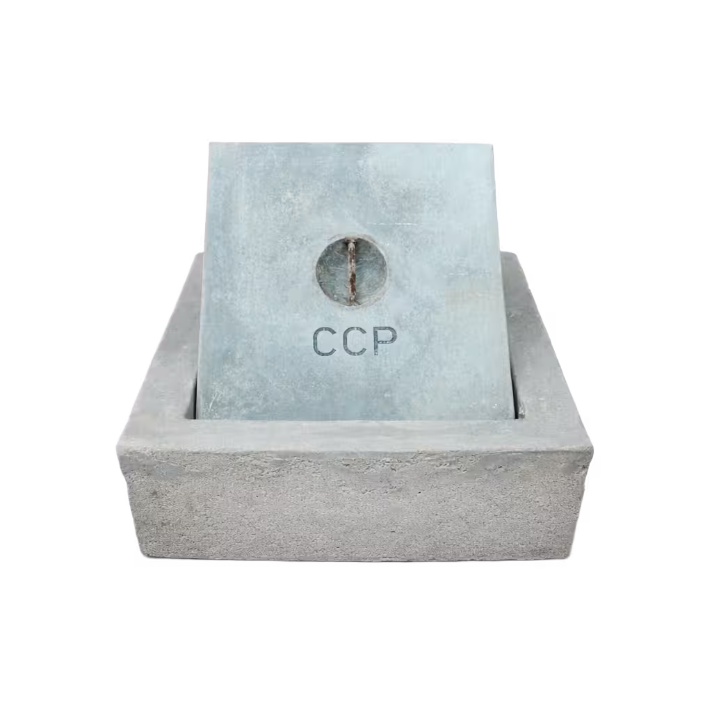 Precast RCC earthing chamber with removable concrete cover