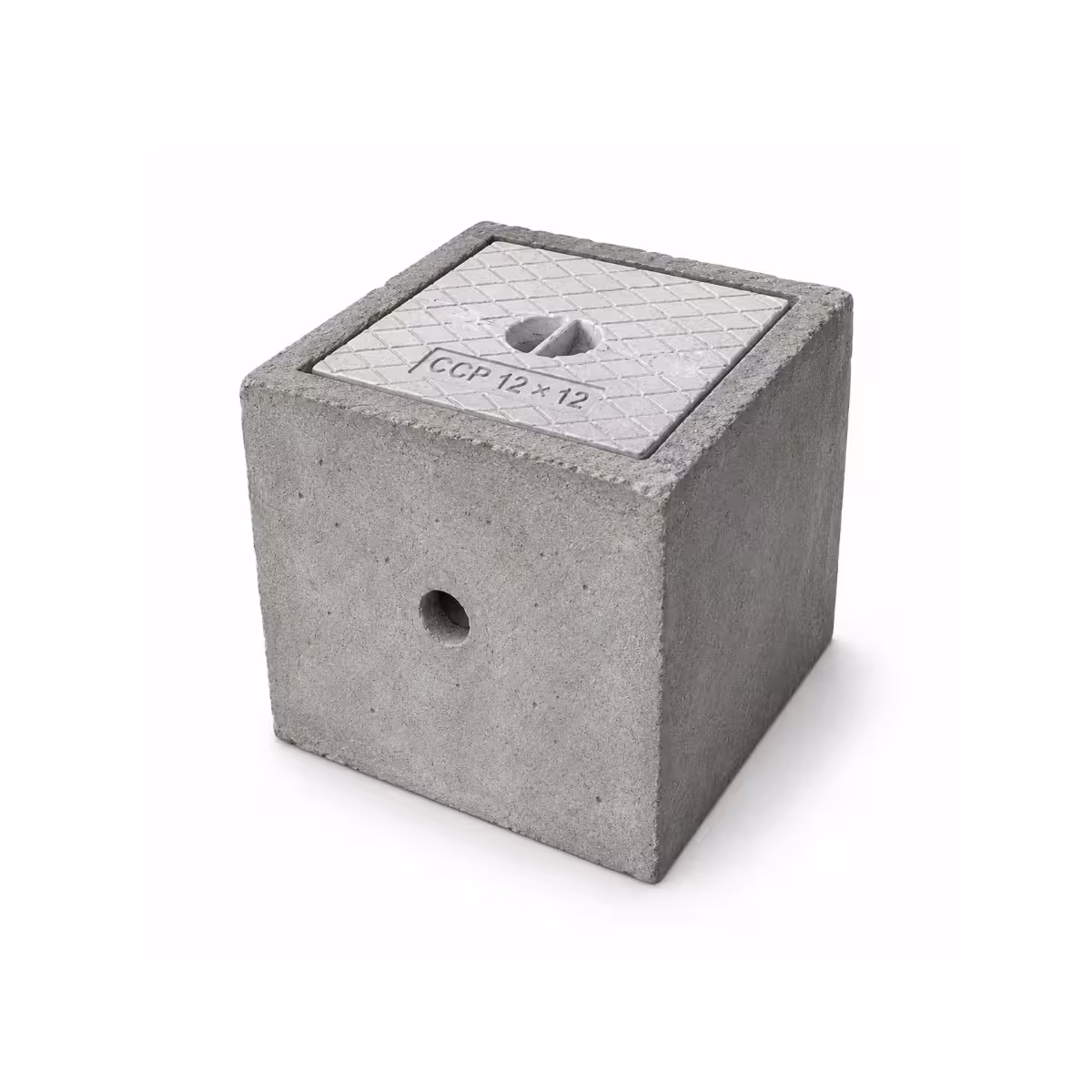 RCC earthing chamber 300 x 300 x 300 mm with fitted concrete cover