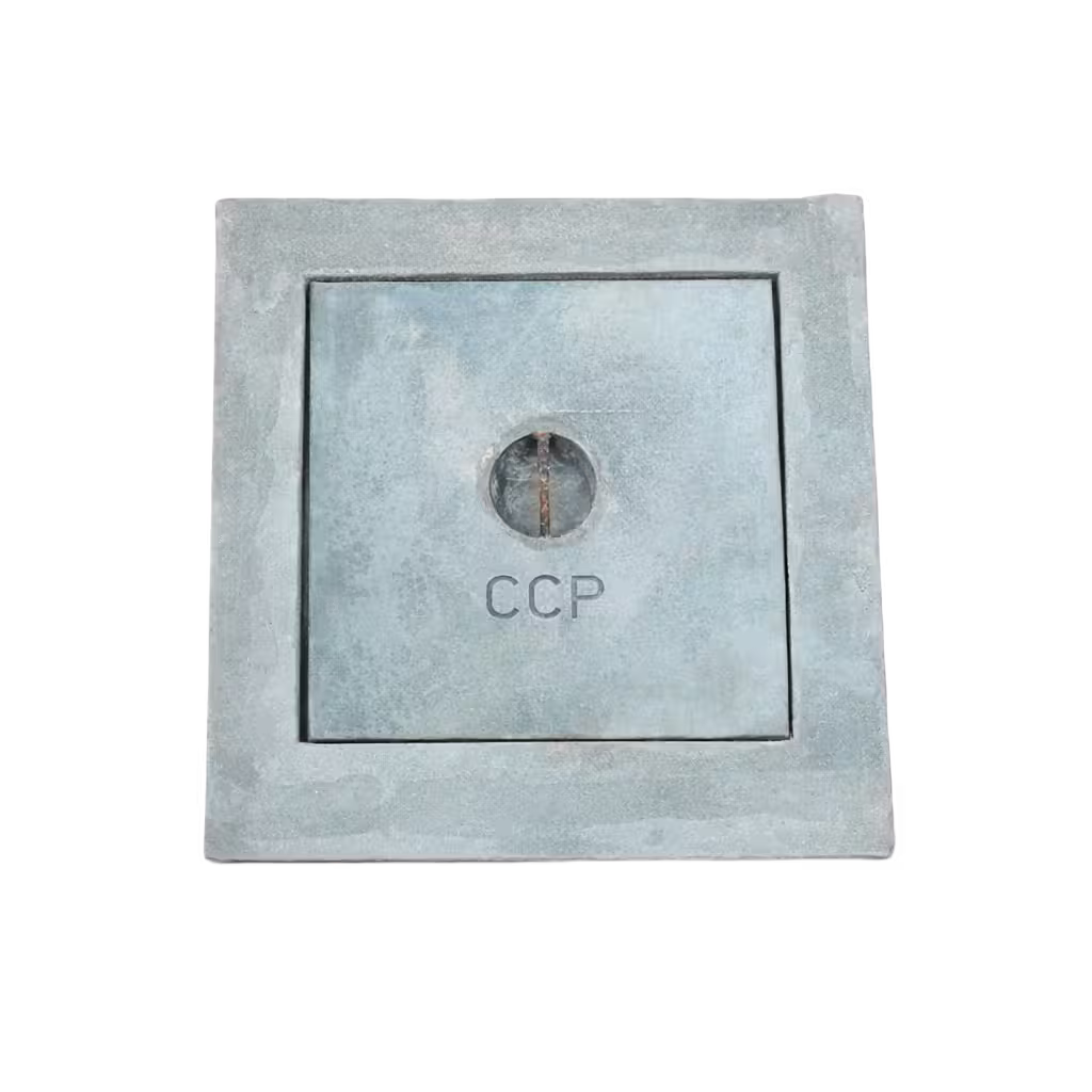 RCC earthing chamber 500 x 500 x 200 mm with fitted square cover