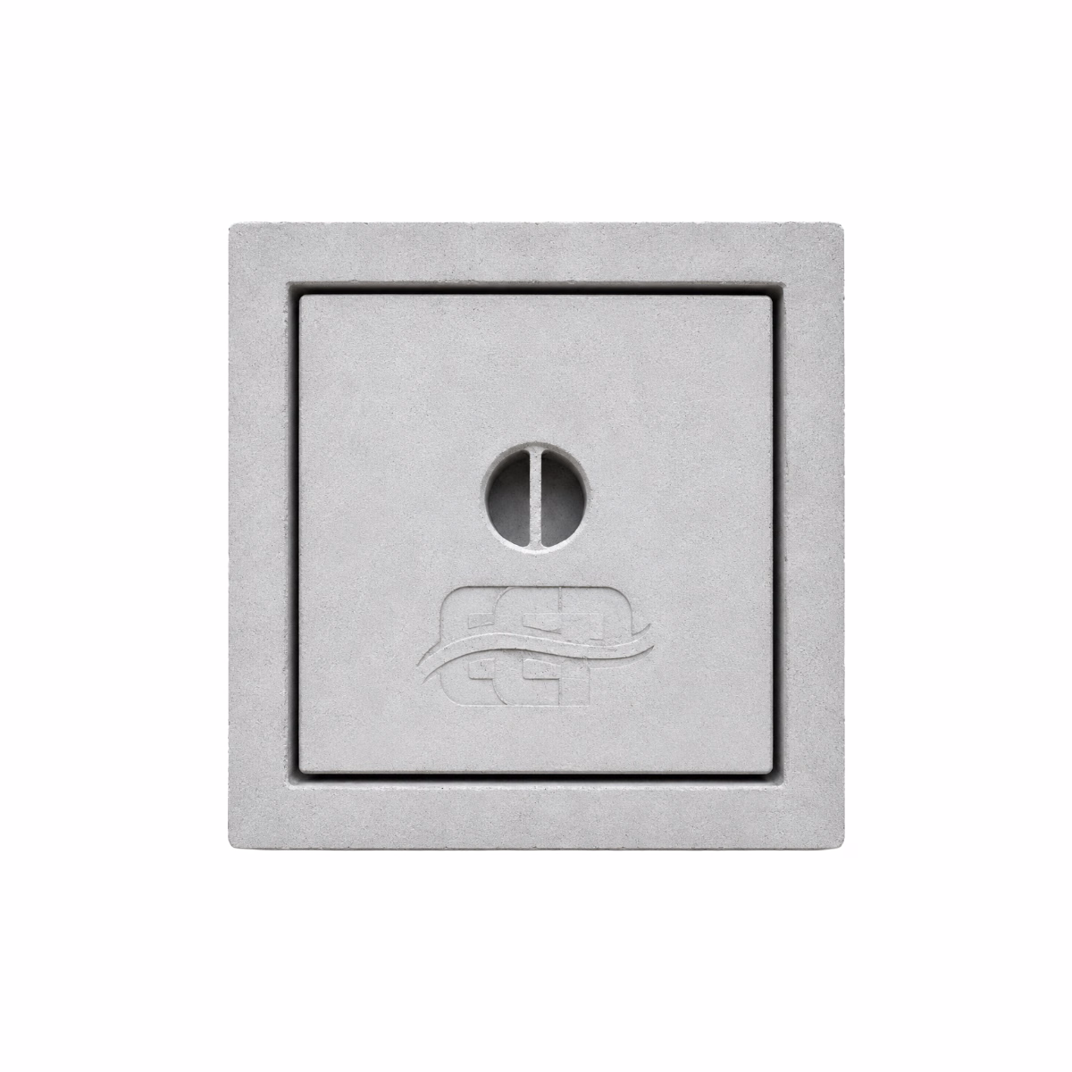 RCC manhole cover 460 x 460 x 75 mm with square frame